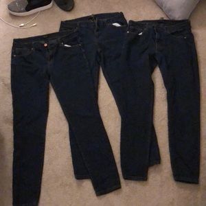 3 pairs of jeans